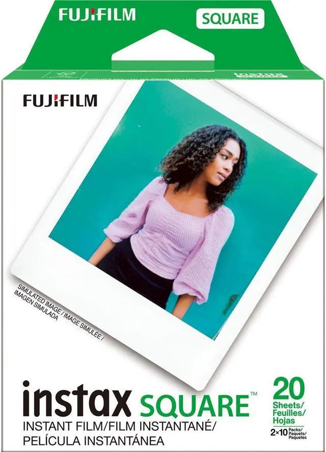 Alt view image 3 of 3 - Fujifilm 5x Instax SQUARE Instant Color Film, 20 Exposures, White Frame