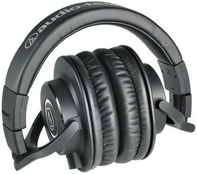 Alt view image 6 of 6 - Audio-Technica Audio-Technica ATH-M40x Professional Monitor Headphones - Black with Desktop Headphone Stand