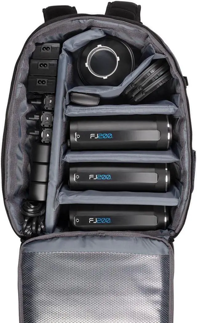 Alt view image 9 of 10 - Westcott FJ200 Strobe 3-Light Backpack Kit with Universal Wireless Trigger