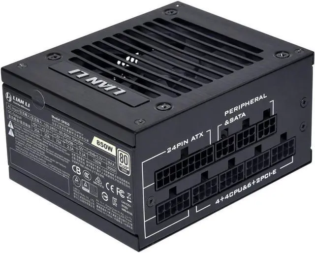 Alt view image 9 of 14 - LIAN LI SP850, Black color , Performance SFX Form Factor Power Supply - SP850