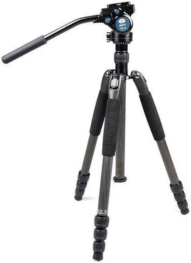 Alt view image 6 of 9 - SIRUI Aluminum Tripod w/ VA-5 Compact Fluid Video Head T004SK+VA5