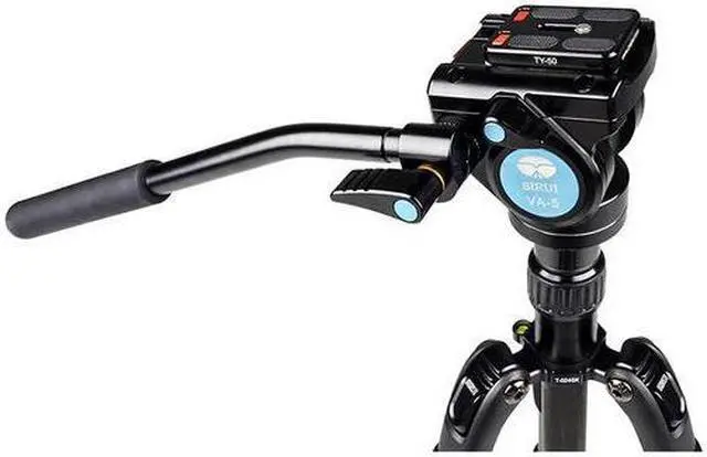 Alt view image 9 of 9 - SIRUI Aluminum Tripod w/ VA-5 Compact Fluid Video Head T004SK+VA5