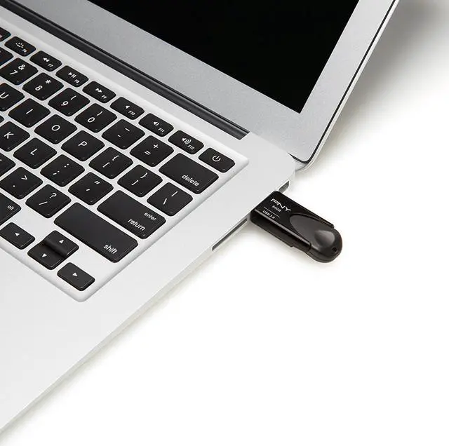 Alt view image 10 of 11 - PNY - Elite Turbo Attache 4 64GB USB 3.0 Type A Flash Drive - Black/Gray