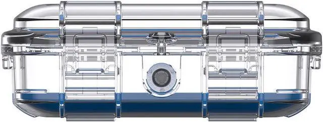 Alt view image 4 of 4 - Pelican M40 Waterproof Hard Micro Case, Small, Clear/Blue #M400-0260-100