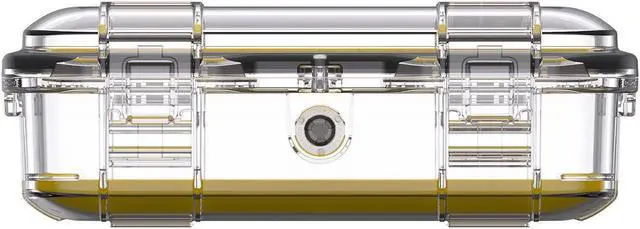 Alt view image 4 of 4 - Pelican M50 Waterproof Hard Micro Case, Medium, Clear/Yellow #M500-0270-100