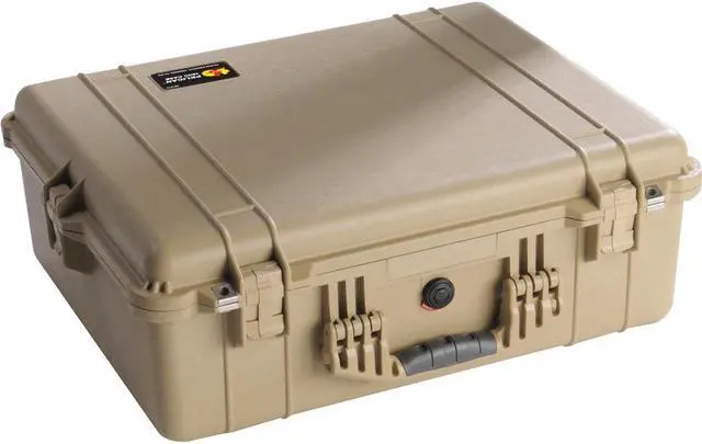 Alt view image 5 of 6 - Pelican 1600 Protector Pressurized 24x19x8in Case, Desert Tan w/Foam