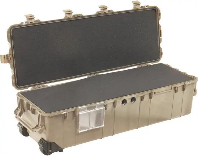 Alt view image 2 of 4 - Pelican 1740 Transport Long Case with Foam, 9.57" Bottom Depth, Desert Tan