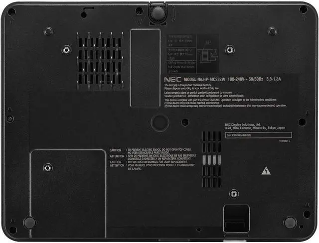 Alt view image 11 of 11 - NEC Display Solutions NP-MC423W LCD 4,200 Lumen, WXGA 1280 x 800, 1.2x Zoom, LCD Classroom Projector