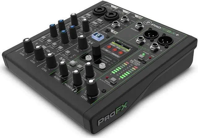 Alt view image 5 of 7 - Mackie ProFX6v3+ 6-Channel Analog Mixer with Enhanced FX, USB Recording Modes and Bluetooth