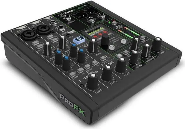 Alt view image 4 of 7 - Mackie ProFX6v3+ 6-Channel Analog Mixer with Enhanced FX, USB Recording Modes and Bluetooth
