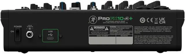 Alt view image 11 of 11 - Mackie ProFX10v3+ 10-Channel Analog Mixer with Built-In FX, USB Recording, and Bluetooth