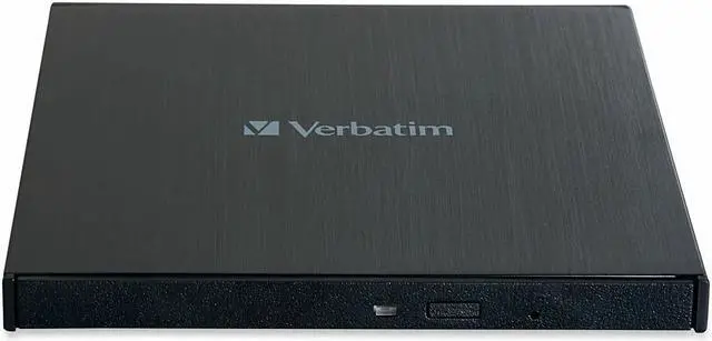Alt view image 14 of 20 - Verbatim External Slimline Blu-Ray RW Drive - 43890 - Black