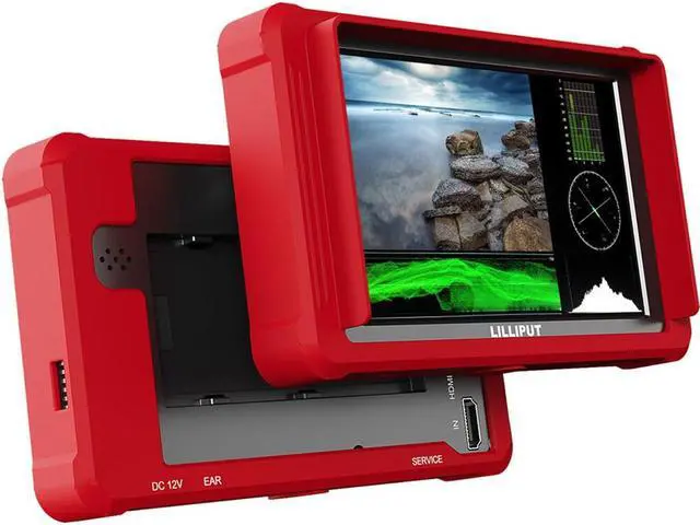 Alt view image 8 of 10 - LILLIPUT On-Camera Monitor FS5 5.4 inch 60HZ 4K HDMI 2.0 3G 3D-LUT Waveform SDI Video Assist 1920x1200 Full HD with Silicone Case