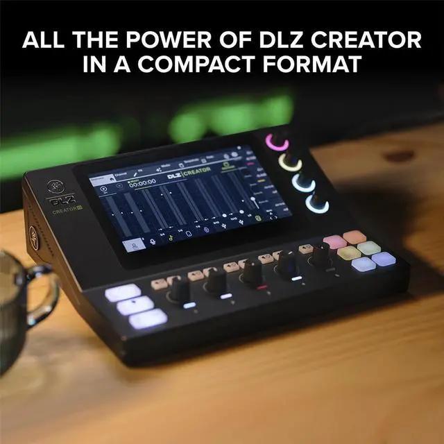 Alt view image 5 of 6 - Mackie DLZ Creator XS Compact Adaptive Digital Mixer, Bundle with TAPH100 Headphones and 2x XLR Cables
