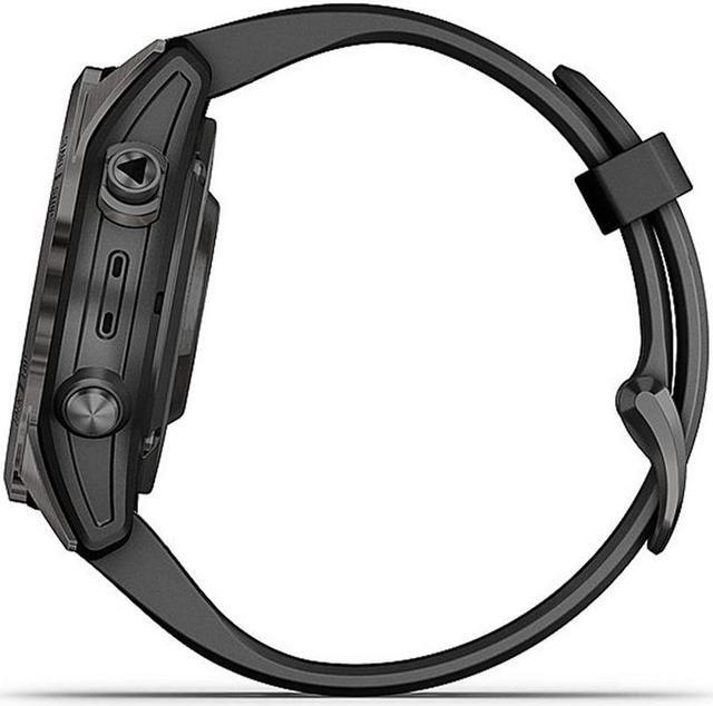 Alt view image 6 of 10 - Garmin fenix 7S Pro – Sapphire Solar Edition, Carbon Gray DLC Titanium with Black Band | Solar Charging GPS Smart Watch 010-02776-10