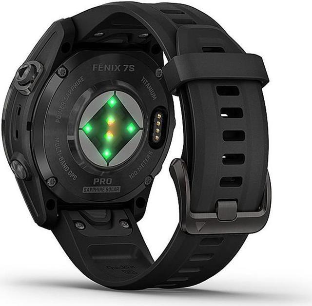 Alt view image 7 of 10 - Garmin fenix 7S Pro – Sapphire Solar Edition, Carbon Gray DLC Titanium with Black Band | Solar Charging GPS Smart Watch 010-02776-10