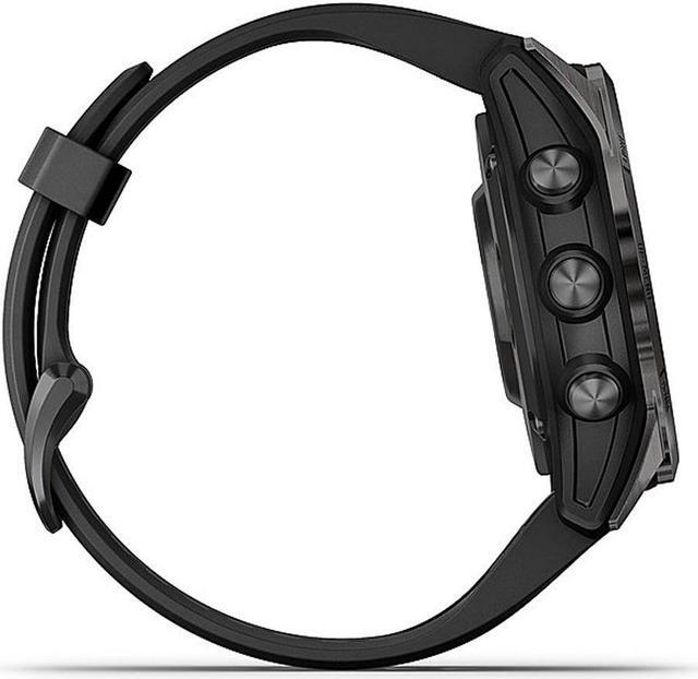 Alt view image 8 of 10 - Garmin fenix 7S Pro – Sapphire Solar Edition, Carbon Gray DLC Titanium with Black Band | Solar Charging GPS Smart Watch 010-02776-10