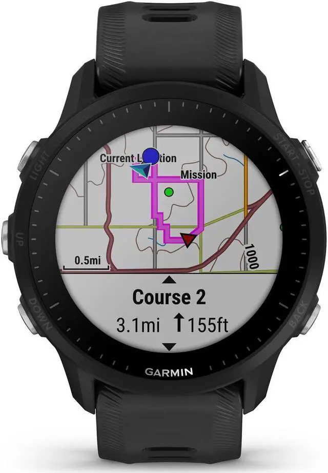 Alt view image 4 of 11 - Garmin Forerunner 955, Black | Smart Watch 010-02638-10