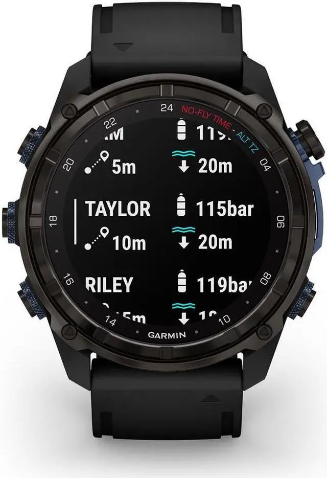 Alt view image 11 of 17 - Garmin Descent Mk3i, Dive Computer and Multisport GPS Smartwatch, Air Integration, Black