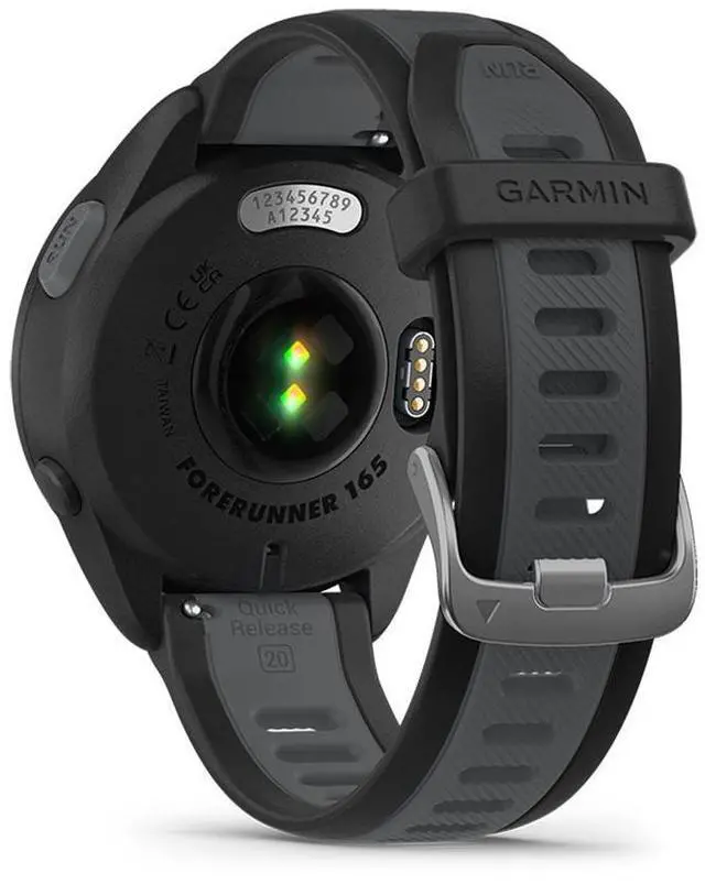 Alt view image 6 of 8 - Garmin Forerunner 165 Music, Black/Slate Grey | GPS Running Smart Watch 010-02863-30