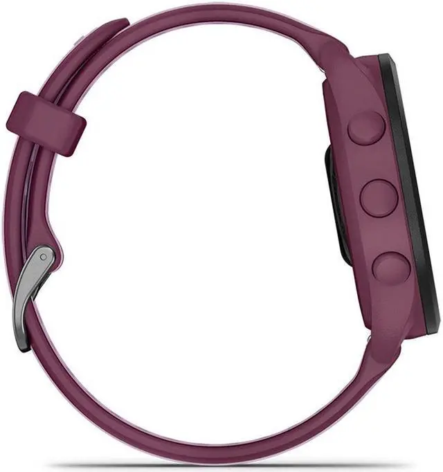 Alt view image 7 of 10 - Garmin Forerunner 165 Music, Berry/Lilac | GPS Running Smart Watch 010-02863-33