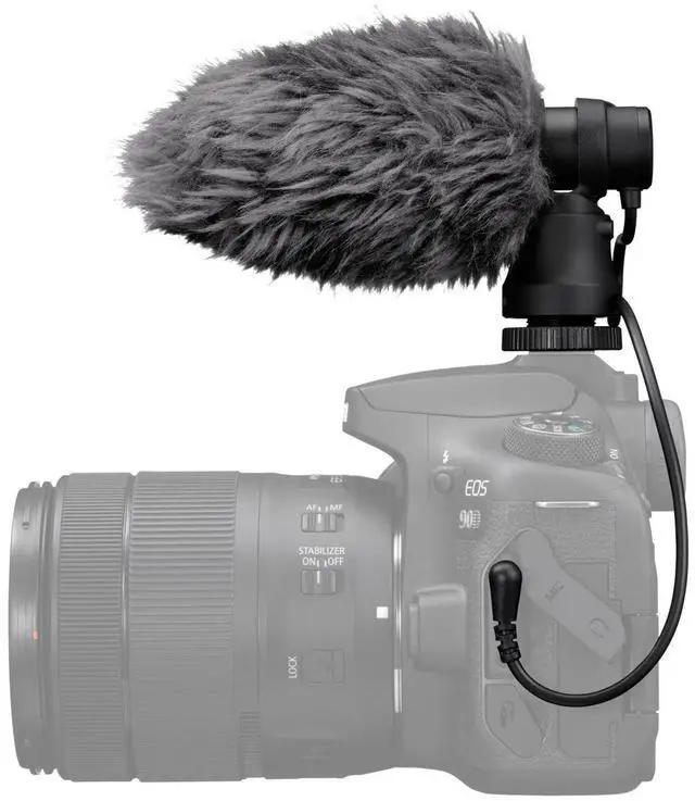 Alt view image 5 of 5 - Canon DM-E100 Stereo Microphone for EOS Digital Cameras