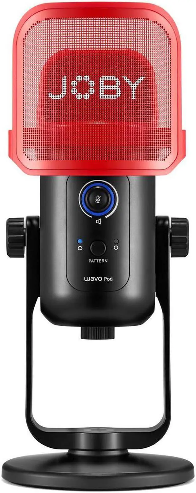 Alt view image 5 of 5 - JOBY Pop Filter for Wavo POD Condenser Microphone, Red #JB01800