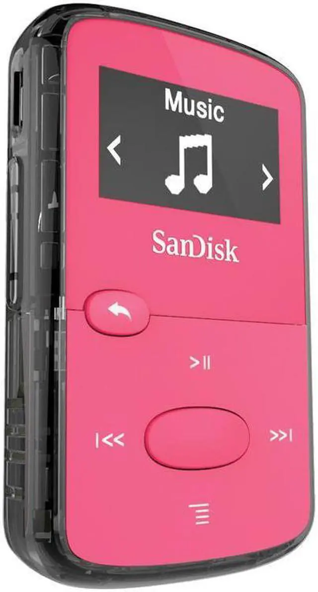 Alt view image 5 of 8 - Sandisk Clip Jam Sdmx26-008G-G46p 8 Gb Flash Mp3 Player - Pink