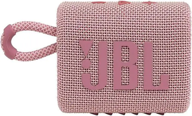 Alt view image 6 of 8 - JBL GO 3 features bold styling and rich JBL Pro Sound. With its new eye-catching edgy design, colorful fabrics and expressive details this a must-have accessory for your next outing. Your tunes will l