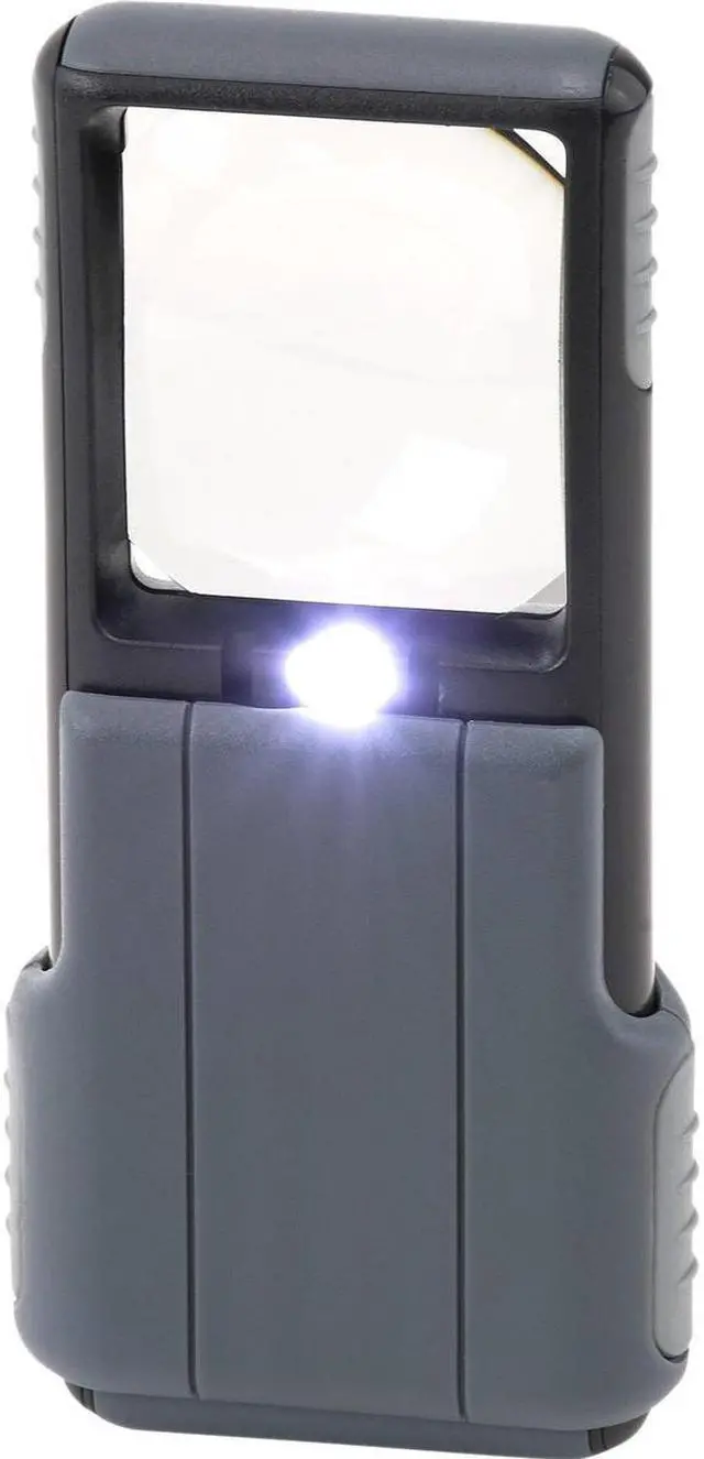 Alt view image 6 of 12 - CARSON PO-55 5x slide-out led magnifier with protective sleeve
