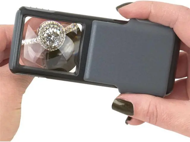 Alt view image 8 of 12 - CARSON PO-55 5x slide-out led magnifier with protective sleeve