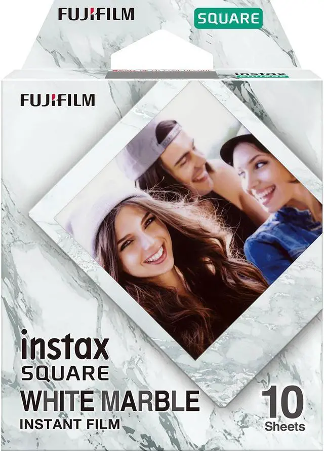 Main image of Fujifilm Instax SQUARE White Marble Instant Film, 10 Exposures #16656473