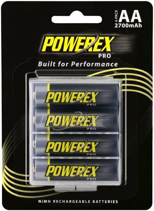 Main image of Maha Powerex PRO AA 1.2V 2700mAh Rechargeable NiMH Batteries, 4-Pack #MHRAA4PRO