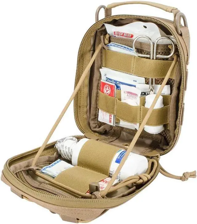 Alt view image 5 of 6 - Barska Loaded Gear CX-900 First Aid Utility Pouch,Dark Earth,