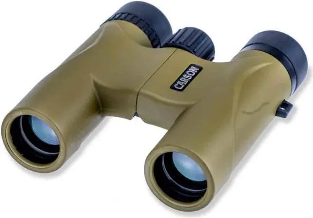 Alt view image 2 of 8 - Carson Stinger 10x25mm Compact and Lightweight Binoculars (HW-025),Olive Green