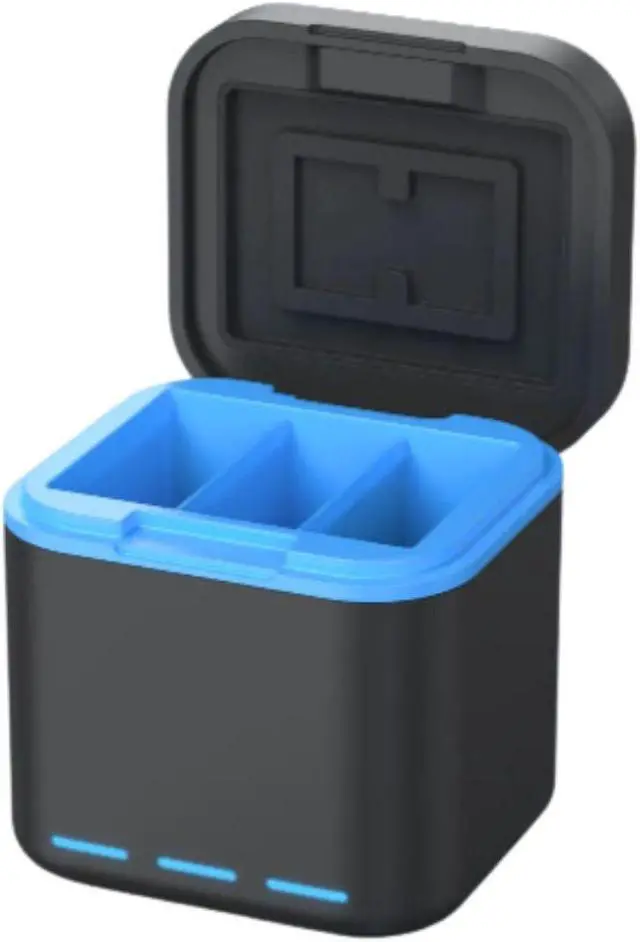 Alt view image 4 of 7 - Green Extreme Triple Battery Charger for GoPro Hero 9, 10, 11 & 12 Batteries