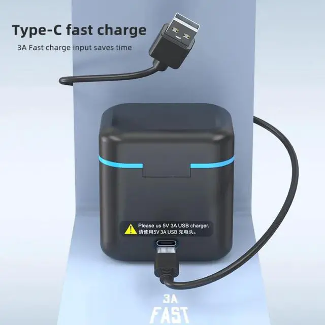 Alt view image 6 of 7 - Green Extreme Triple Battery Charger for GoPro Hero 9, 10, 11 & 12 Batteries