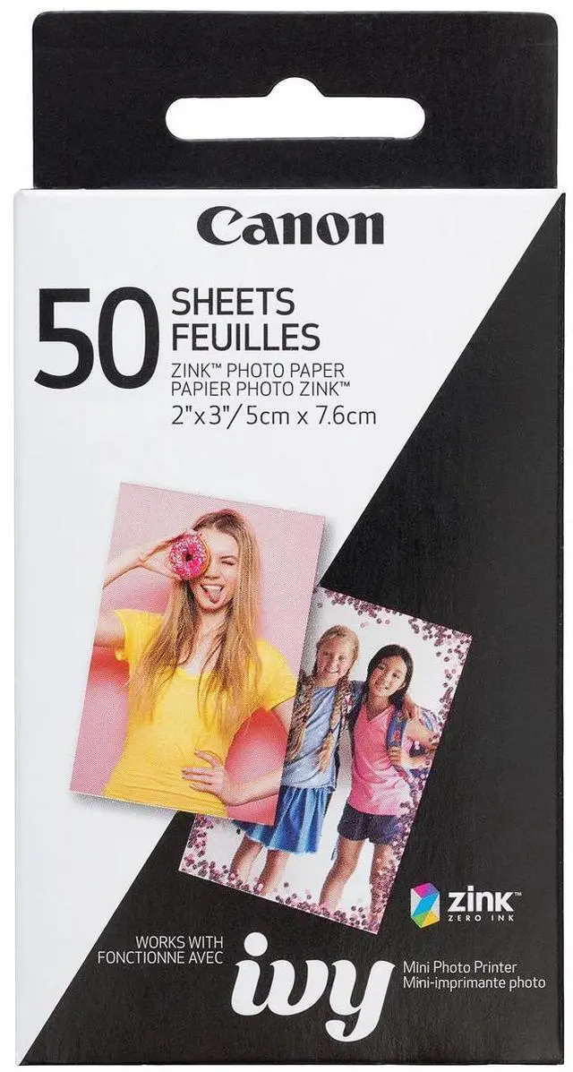 Alt view image 20 of 20 - Canon ZINK Photo Paper for Ivy Mobile Printer - 50 Sheet Pack