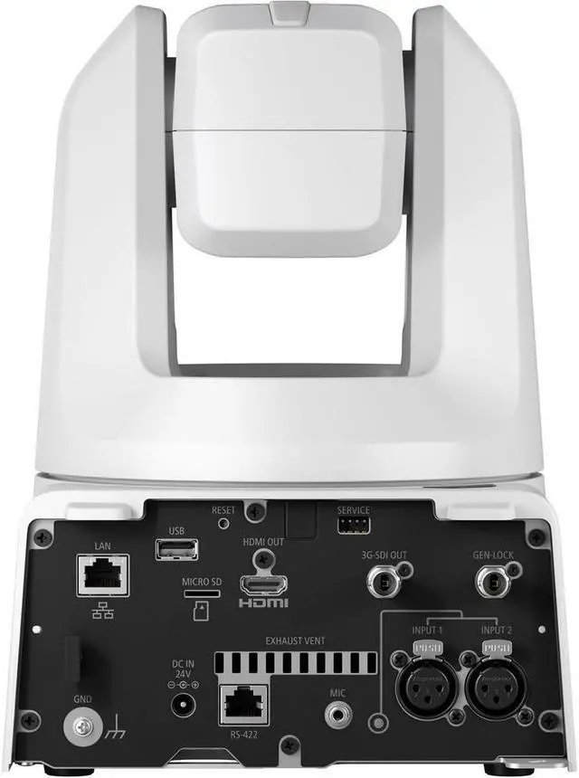 Alt view image 5 of 9 - Canon CR-N500 Professional 4K NDI PTZ Camera (White) (4839C002)