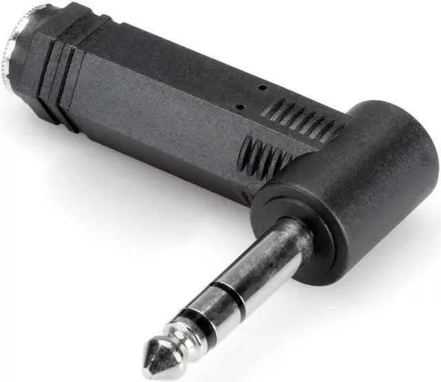 Alt view image 2 of 8 - Adapter 1/4 Stereo (F) to RT Angle 1/4 Stereo (M) Cable Adapter