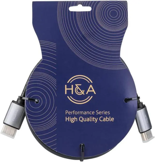 Alt view image 4 of 4 - H&A High-Speed HDMI 2.0 Cable with Ethernet (Gold Series) 10'