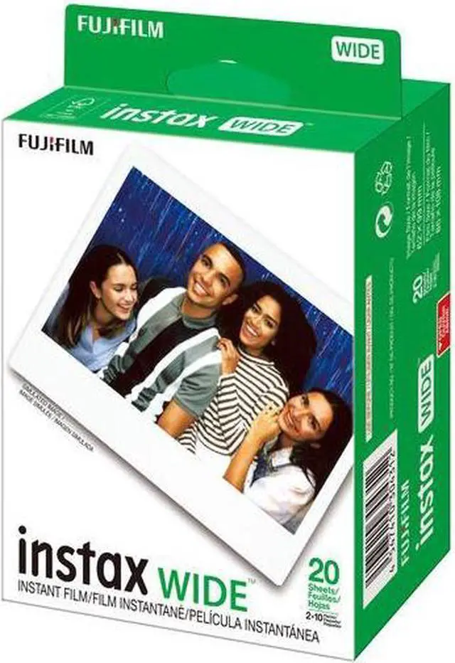 Alt view image 3 of 3 - Fujifilm 5 Pack 20-Pack Instax Wide Instant Color Print Film, ISO 800 #164684985