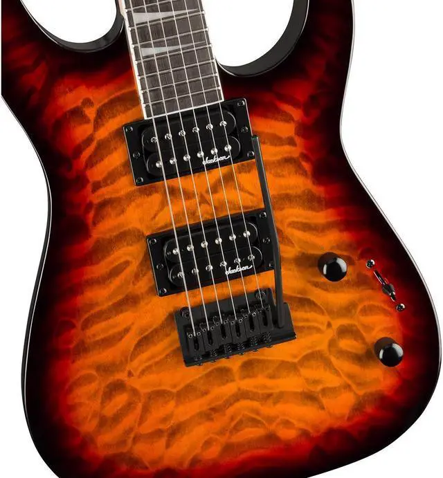 Alt view image 3 of 6 - Jackson Jackson JS Series Dinky JS20 DKQ 2PT Electric Guitar, Amaranth Fingerboard, Transparent Tobacco Burst
