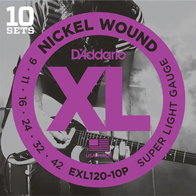 Alt view image 12 of 14 - D'addario EXL120 Super Light Guitar Strings 10 sets Pro Pack
