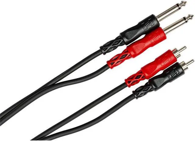 Alt view image 11 of 11 - Hosa CPR203 Dual 1/4" to RCA, 3 Meters (9.9 ft)