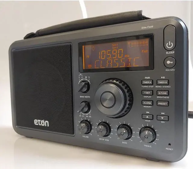 Alt view image 11 of 12 - eton elite field am/fm/shortwave desktop radio with bluetooth