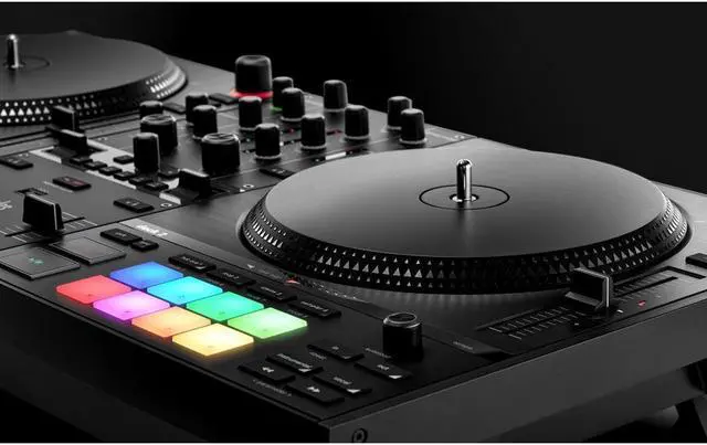 Alt view image 6 of 11 - Hercules DJControl Inpulse T7, 2 Deck Motorized DJ Controller with built in STEMS Control, Serato DJ and DJUCED included