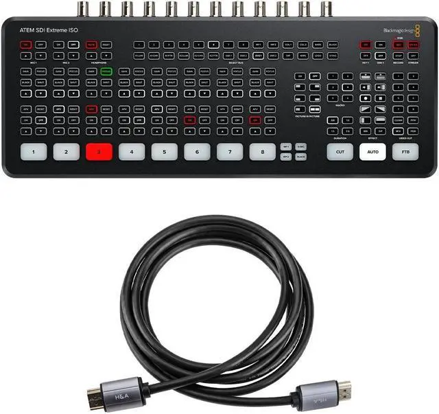 Main image of Blackmagic Design ATEM SDI Extreme ISO Live Production Switcher, w/6' HDMI Cable