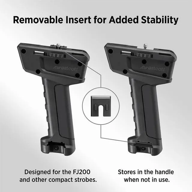 Alt view image 9 of 14 - Westcott ProGrip 2 Handheld Off-Camera Flash Mount