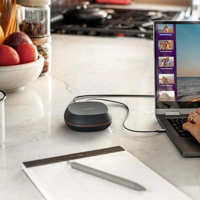 Alt view image 4 of 11 - SanDisk® Desk Drive 8TB* USB Type-C™ Desktop External SSD, up to 1000MB/s**, High-capacity Solid State Drive SDSSDT40-8T00-NA25